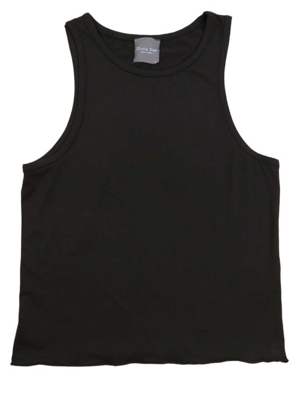 Olivia Rae Black High Neck Sleeveless Tank Top Size Medium